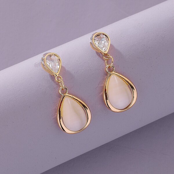 

Water Drop Earrings, Gold