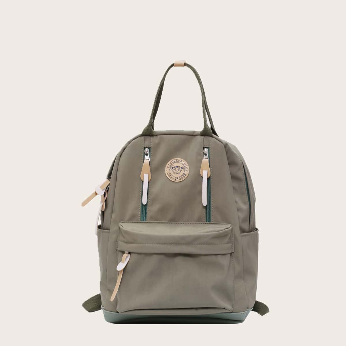 

Pocket Front Backpack, Khaki