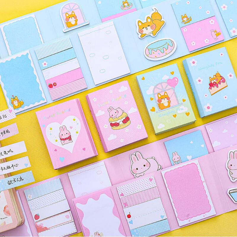 

1pack Cartoon Graphic Random Sticky Note, Multicolor
