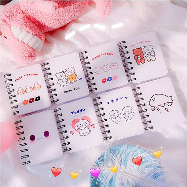 

1pack Cartoon Graphic Cover Random Spiral Notebook, Multicolor