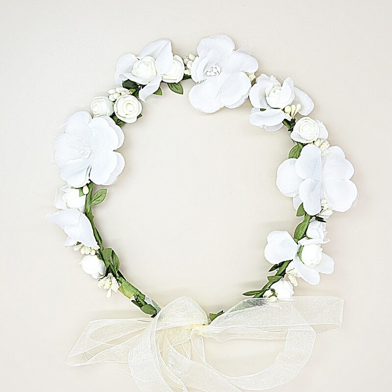 

Flower Decor Hair Accessory, White