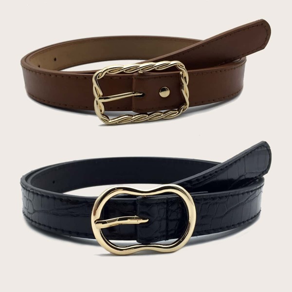 

Рельефный ремень 2шт, Многоцветный