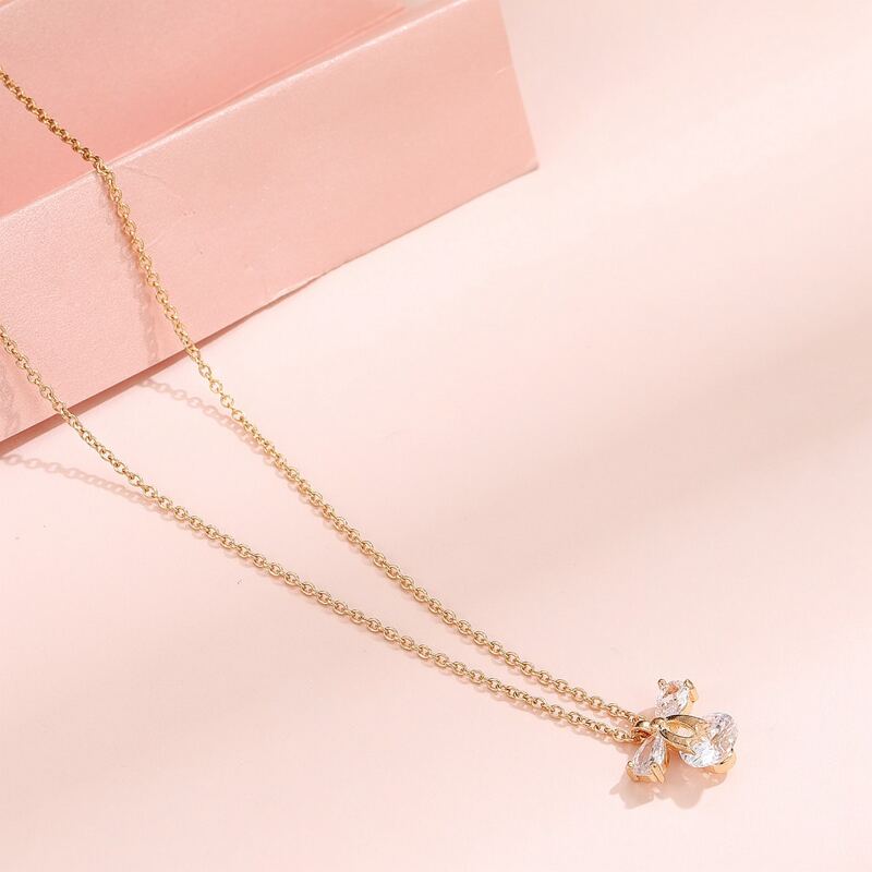 

Gemstone Decor Necklace, Gold
