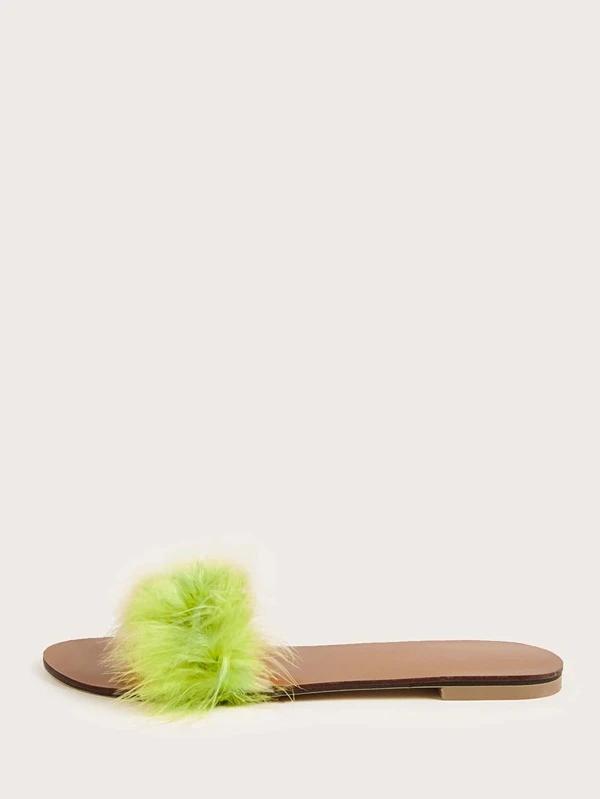 fluffy sliders wide fit