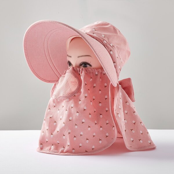 

Removable Graphic Bucket Hat, Pink