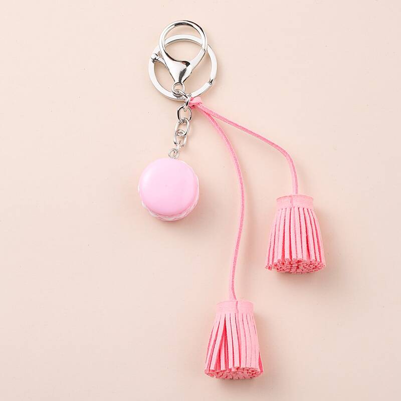 

Tassel Charm Keychain, Pink