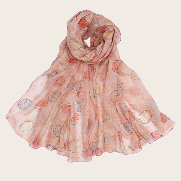 

Graphic Silk Scarf, Multicolor
