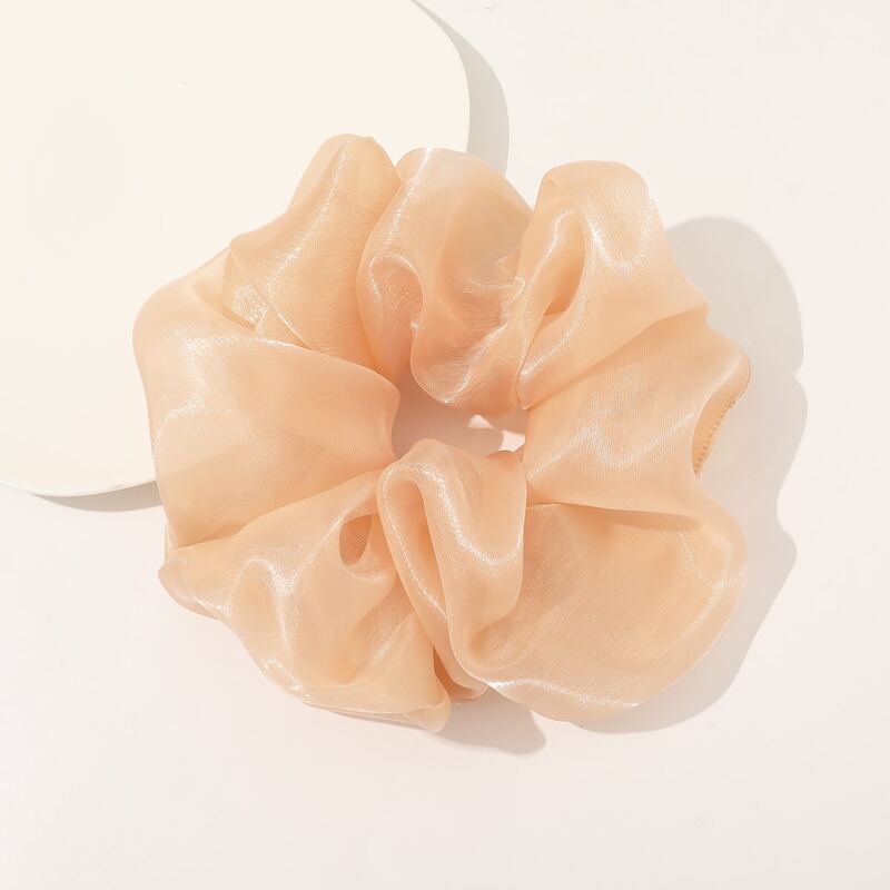 

Plain Mesh Scrunchie, Orange
