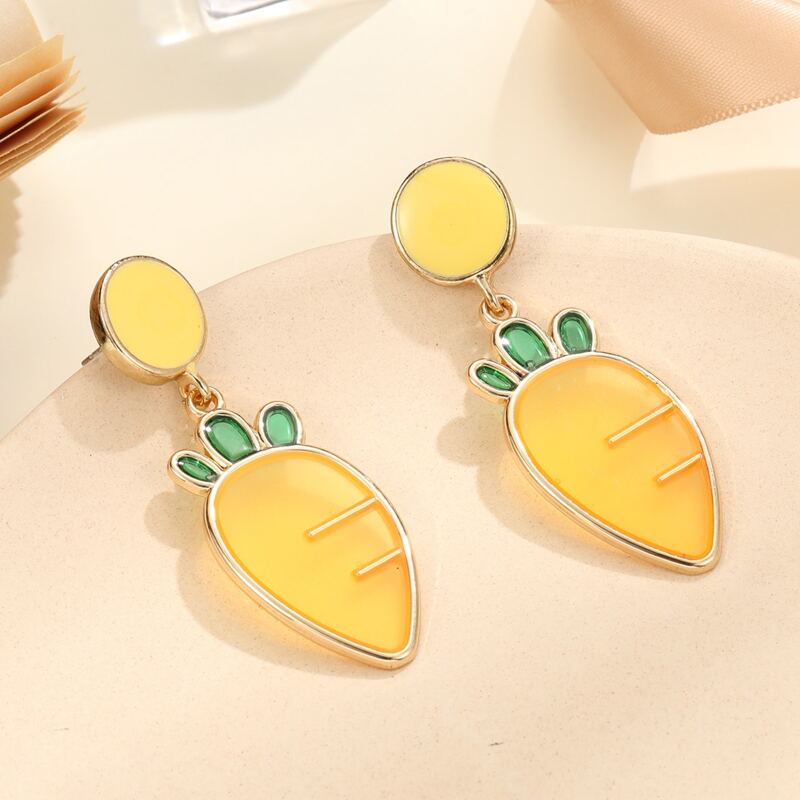 

Carrot Drop Earrings, Yellow
