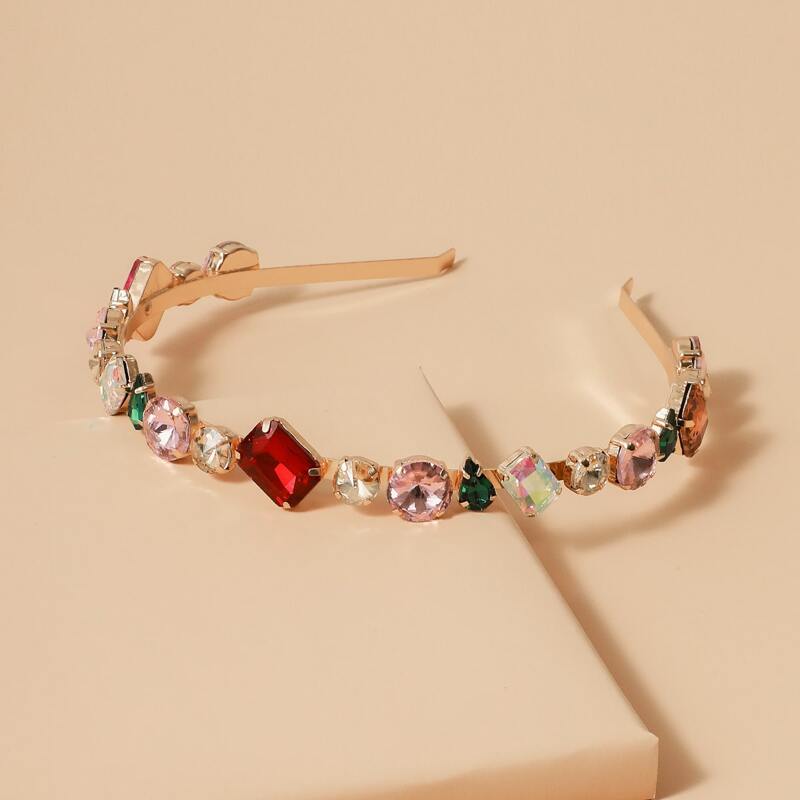 

Gemstone Decor Hair Hoop, Gold