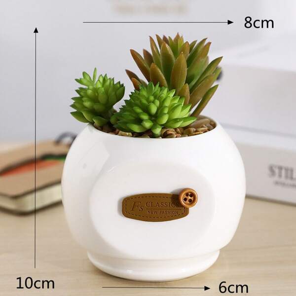 

1pc Artificial Flower With Pot, Multicolor