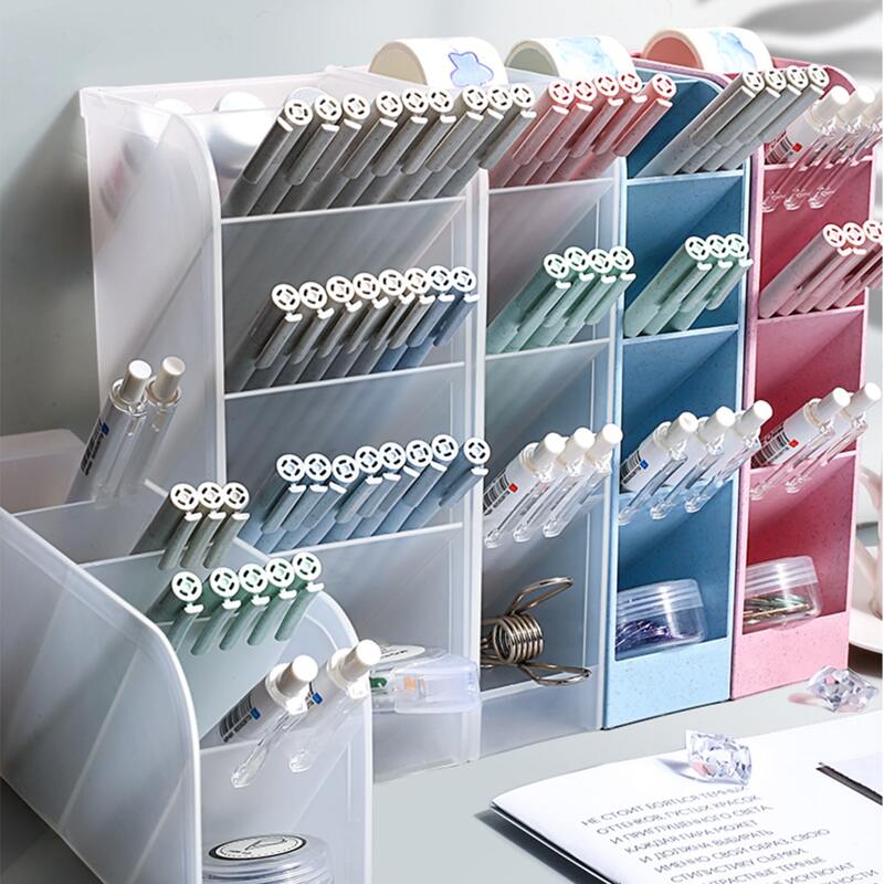 

1pc Multi-grid Pencil Holder, Multicolor