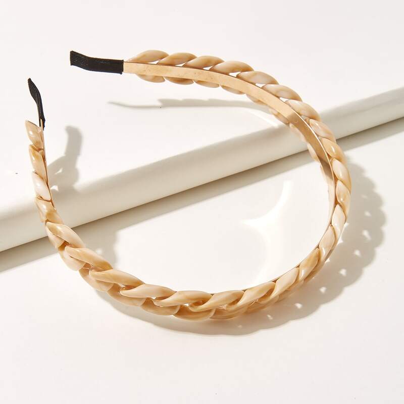 

Chain Design Hair Hoop, Brown