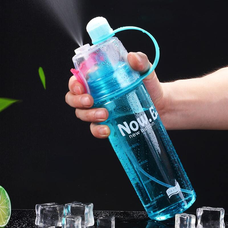 

1pc Transparent Sport Water Bottle, Multicolor