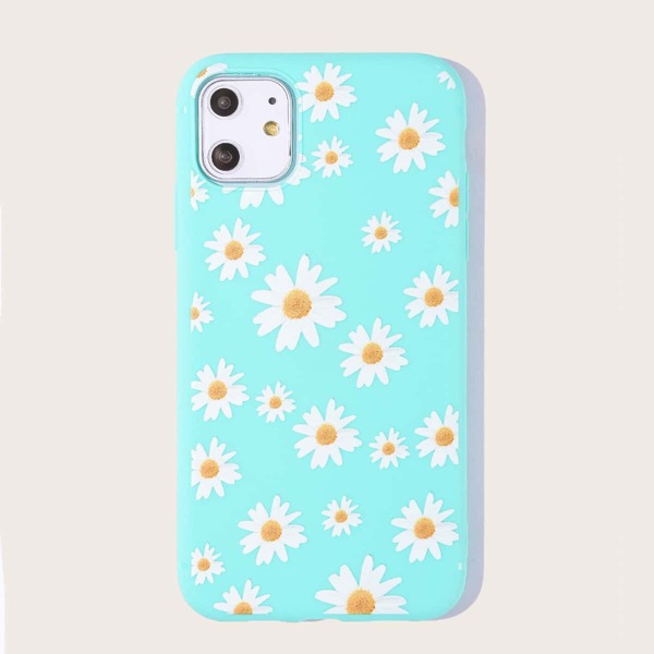 

Daisy Print iPhone Case, Blue