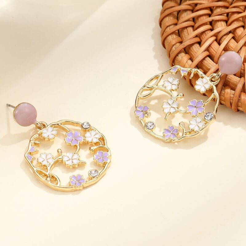 

Flower Drop Earrings, Multicolor