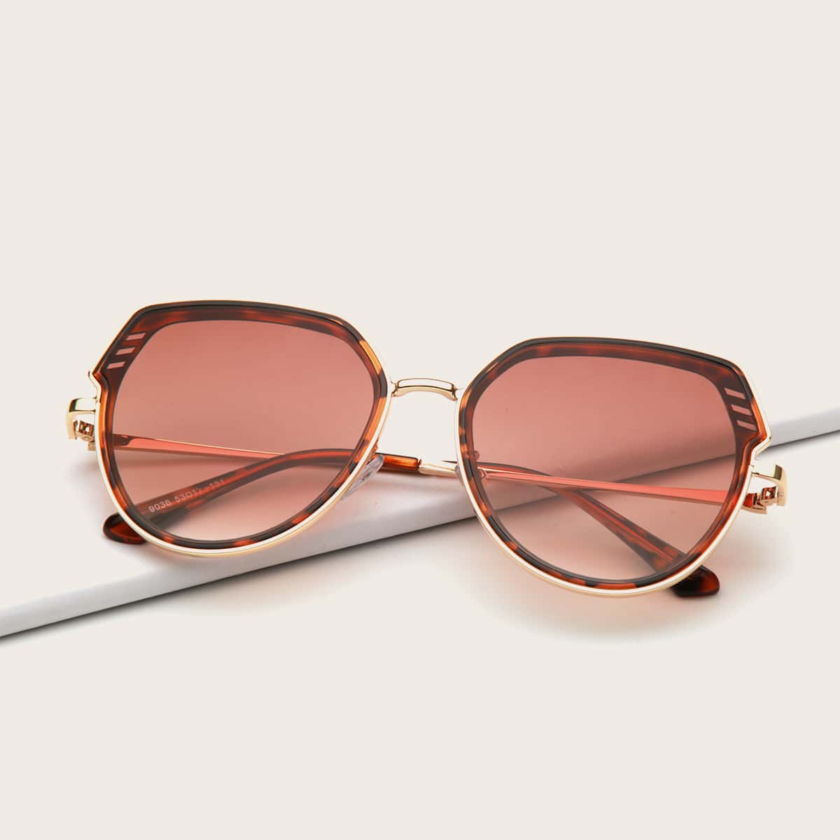 

Metal Frame Sunglasses, Brown