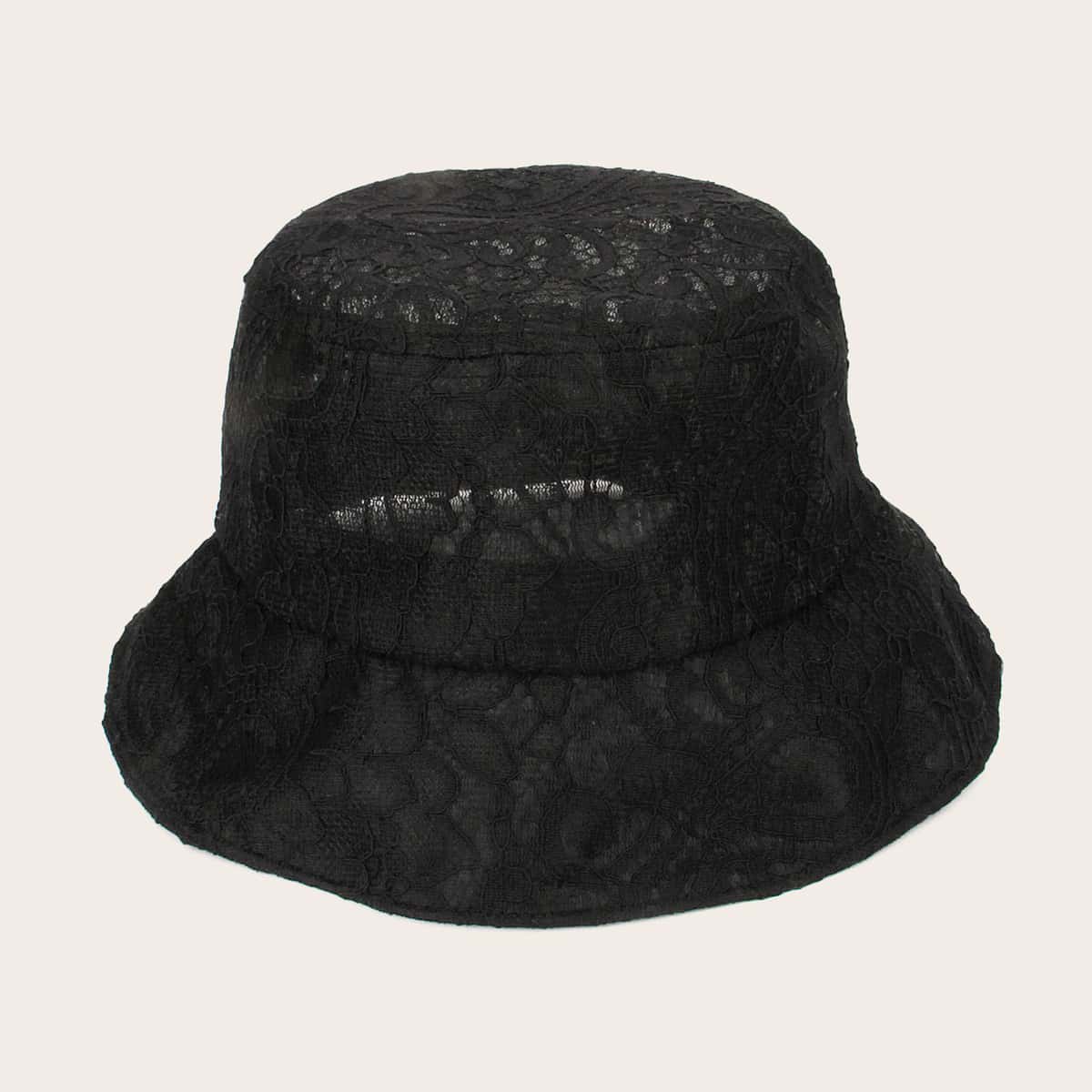

Lace Bucket Hat, Black