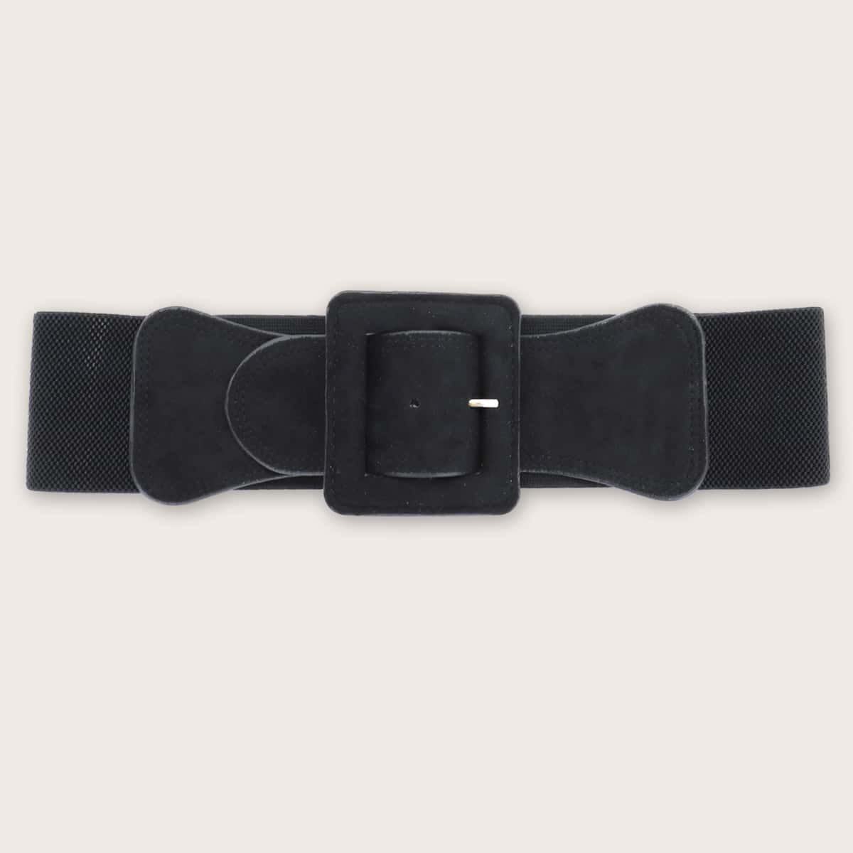 

Square Buckle Obi Belt, Black