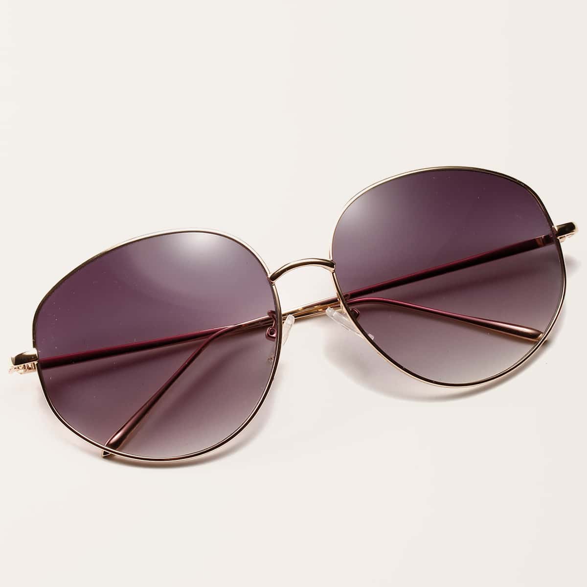 Metal Frame Sunglasses, Grey