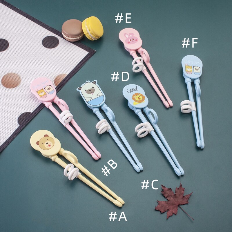 

1pc Cartoon Graphic Child Learning Chopstick, Multicolor