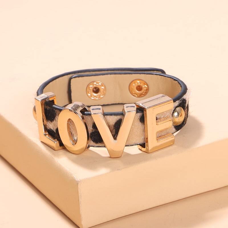 

Letter Decor Bracelet, Multicolor