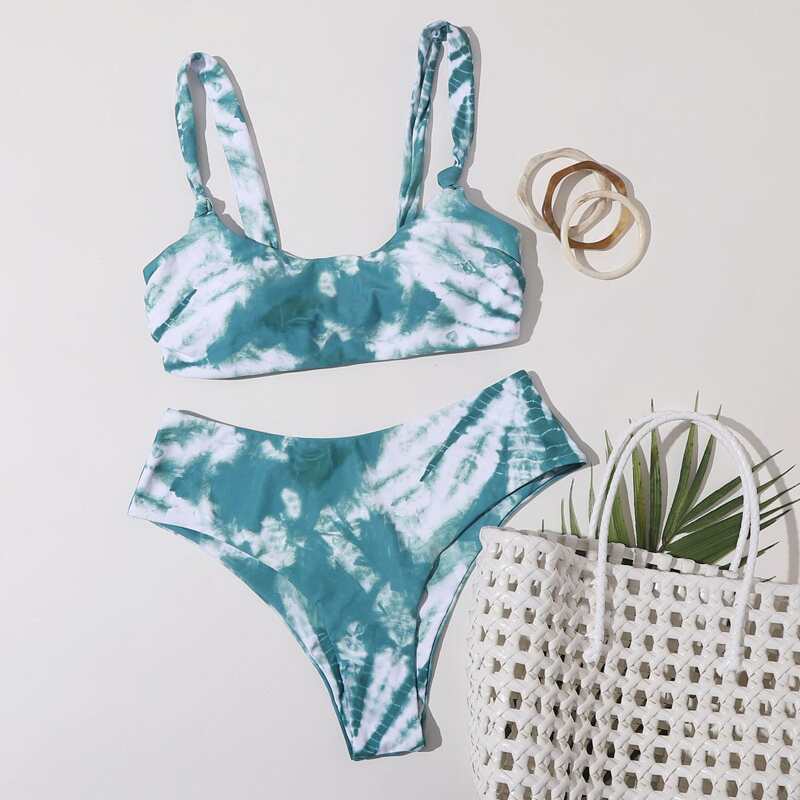 

Tie Dye Bikini Swimsuit, Green