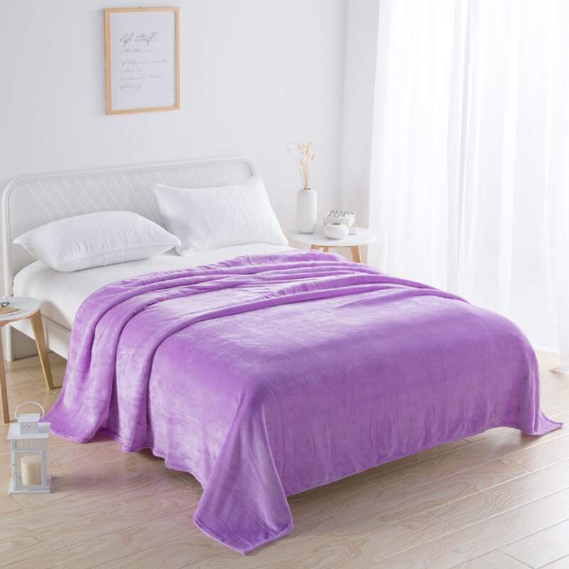 

1pc Plain Blanket, Purple