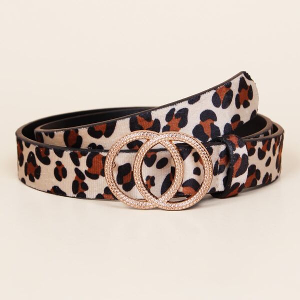 

Girls Leopard Pattern Belt, Multicolor
