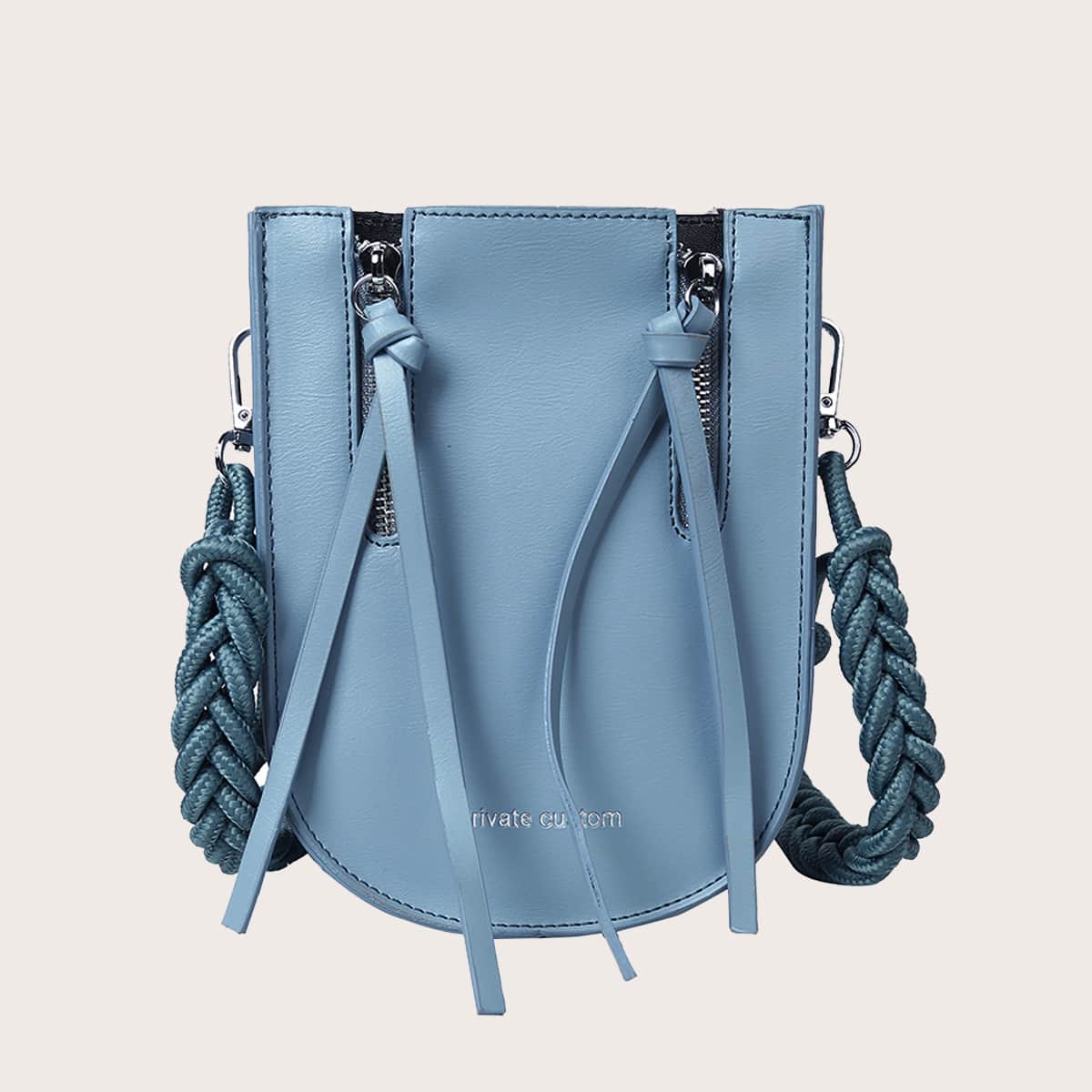

Letter Graphic Crossbody Bag, Blue