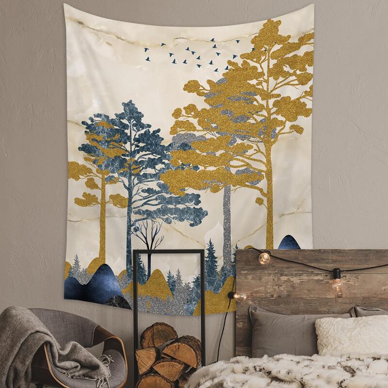 

Tree Print Tapestry, Multicolor