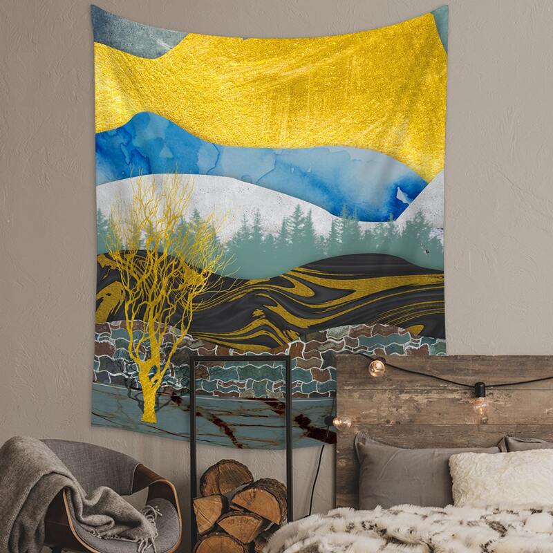 

Mountain Print Tapestry, Multicolor