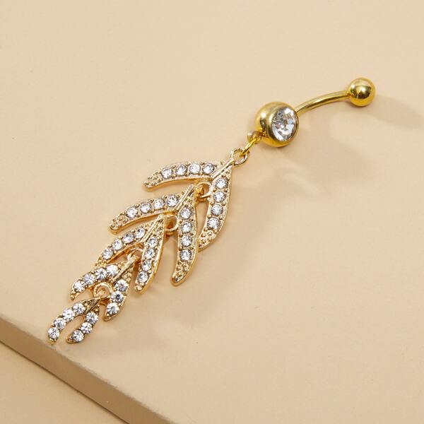 

Leaf Charm Layered Anklet, Gold