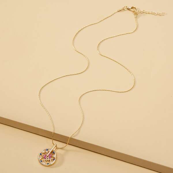 

Hollow Out Necklace, Multicolor