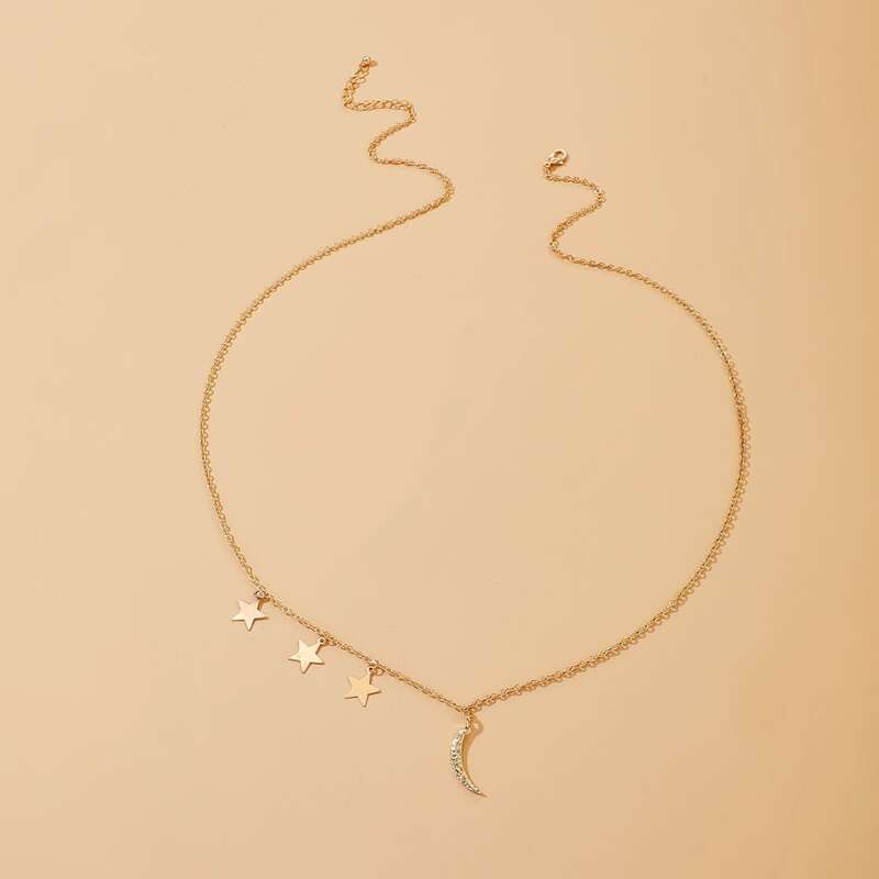 

Moon Charm Waist Chain, Gold