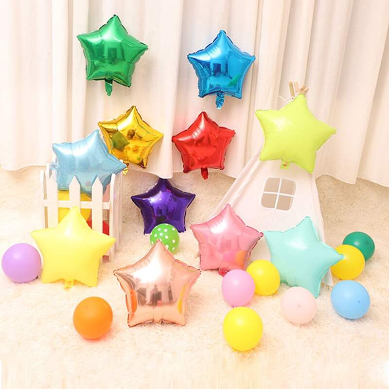 

50pcs Aluminum Foil Holiday Balloon, Multicolor
