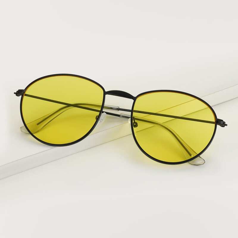 

Metal Frame Sunglasses, Yellow