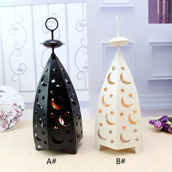 

1pc Star Hollow Candle Cover, Multicolor