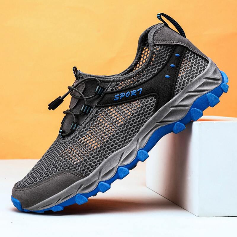 

Guys Lace-up Front Mesh Sneakers, Grey