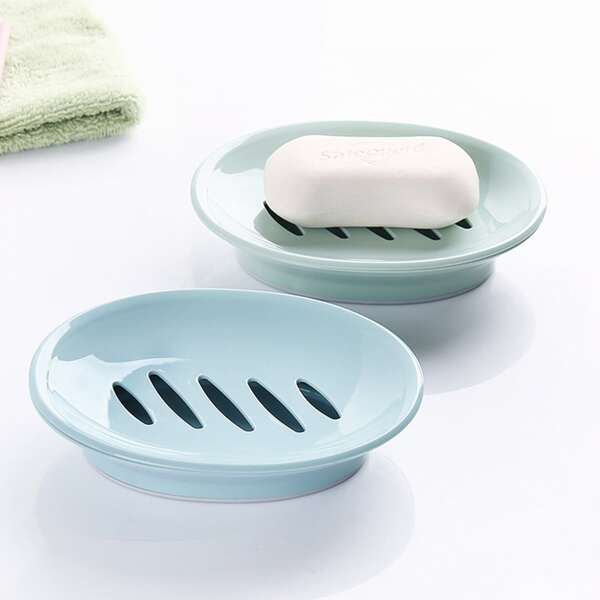 

1pc Soap Dish Box, Blue