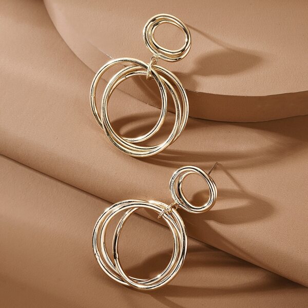 

Серьги-подвески с подвеской, Золотистый