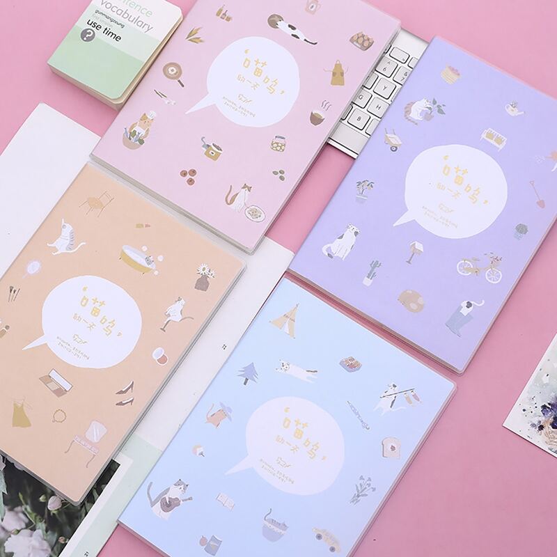 

1pc Cartoon Graphic Random Notebook, Multicolor