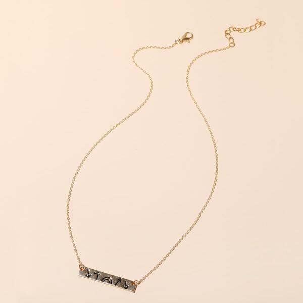 

Arrow Pattern Necklace, Gold