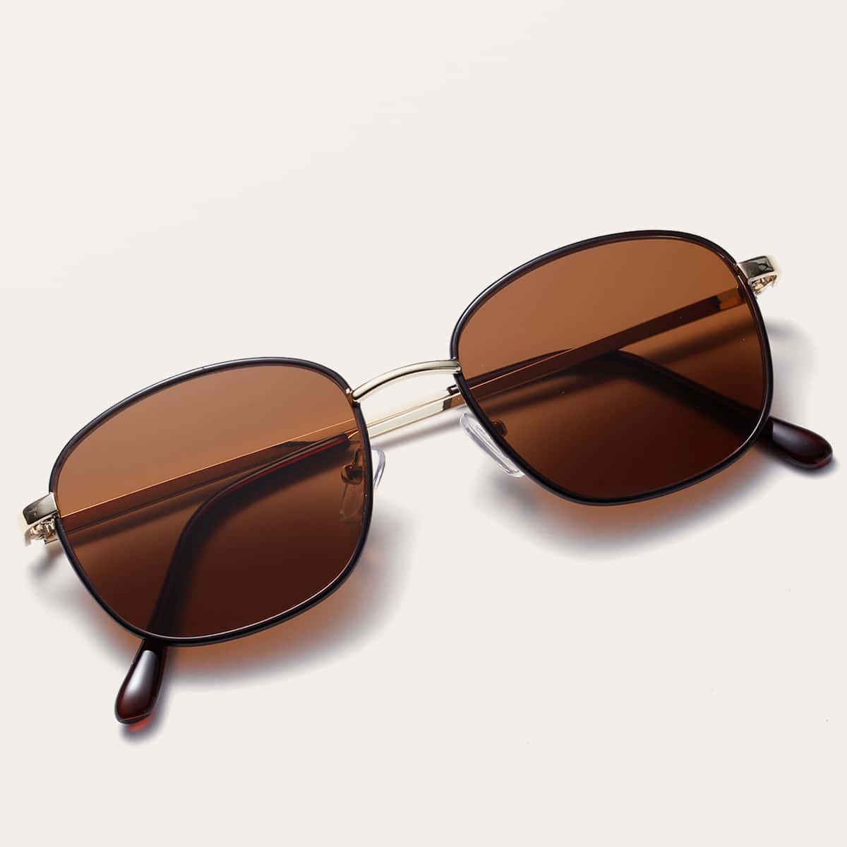 

Metal Frame Sunglasses, Brown