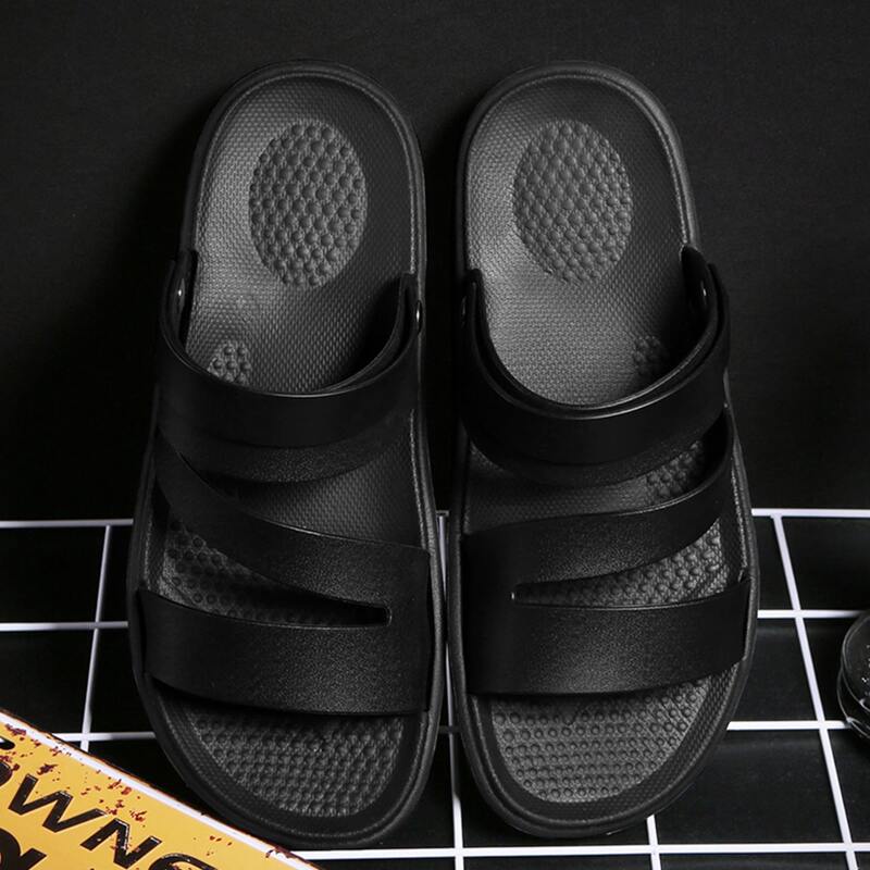 

Guys Open Toe Two Way Wear Sandals, Black