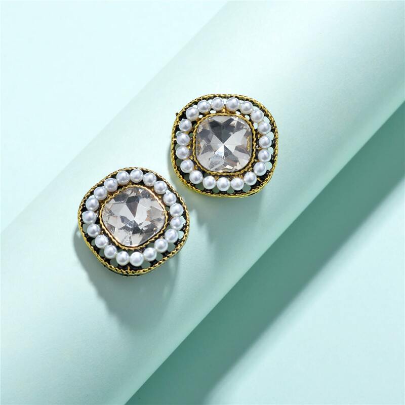 

Crystal Stud Earrings, Multicolor