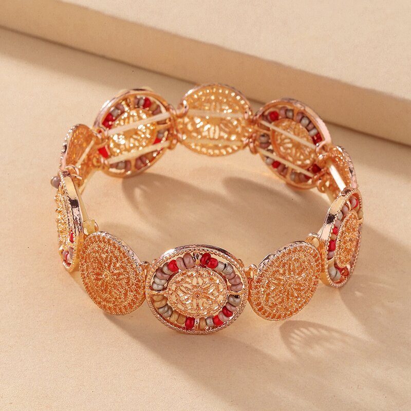 

Bead Metal Bracelet, Multicolor