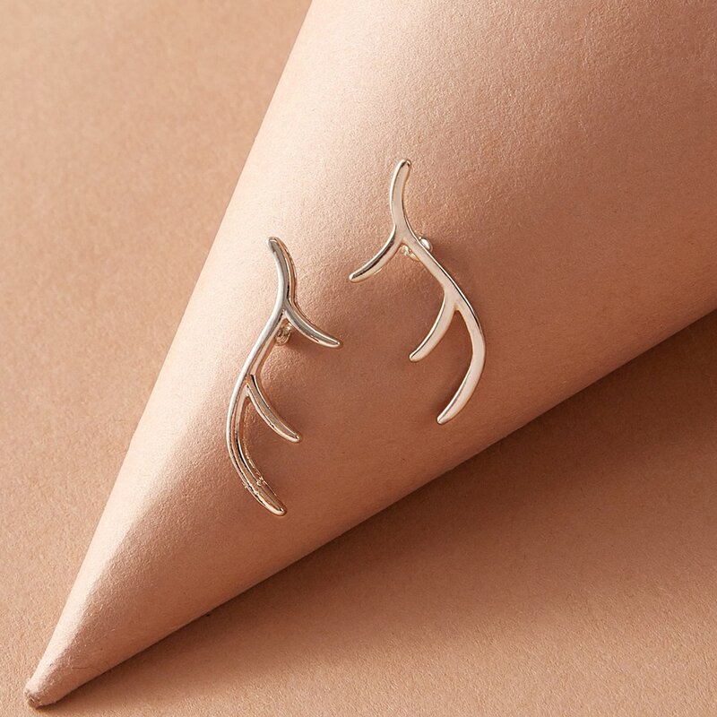 

Simple Stud Earrings, Gold