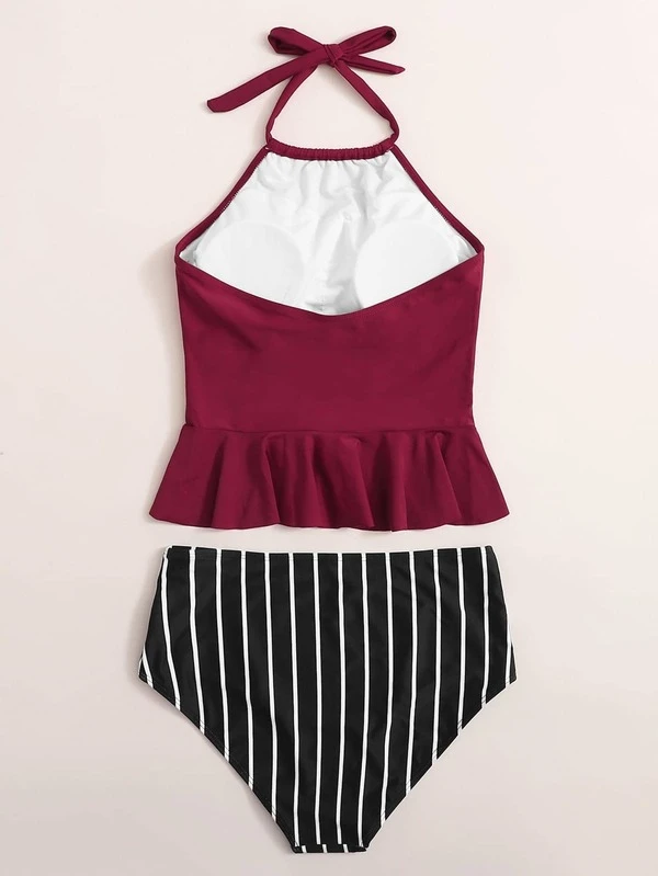 ruffle hem swimsuit