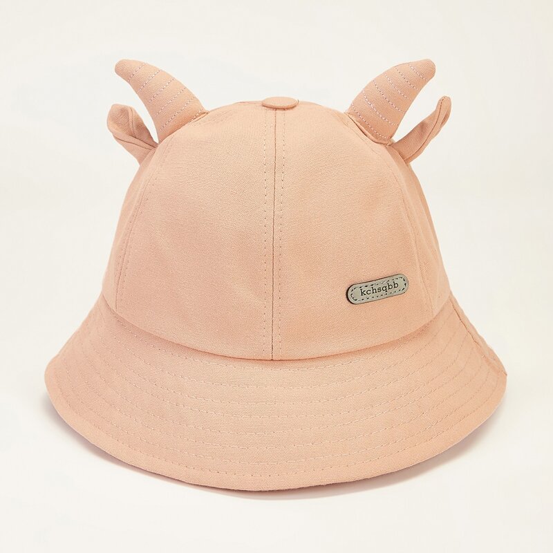 

Cartoon Ear Bucket Hat, Pink pastel